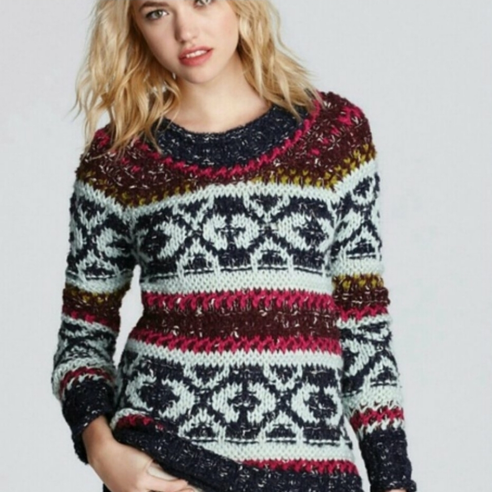 Free People fair isle sweater